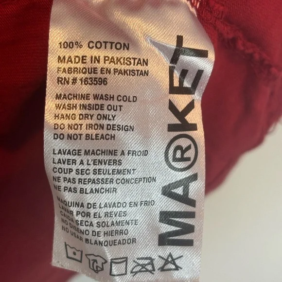 Chinatown Market Men's Red and Purple Short Sleeve Tee - Picture 4 of 4